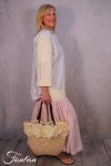 Les Filles d'Ailleurs Jupe rayée Pink up Yellow J573