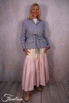 Les Filles d'Ailleurs Jupe rayée Pink up Yellow J573