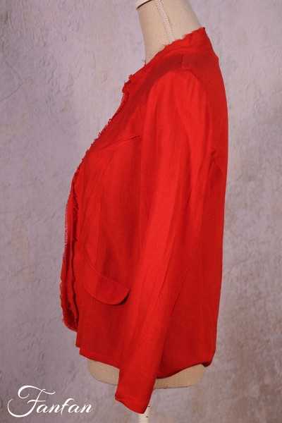 Orientique Naturally Veste fine 62428 Scarlet