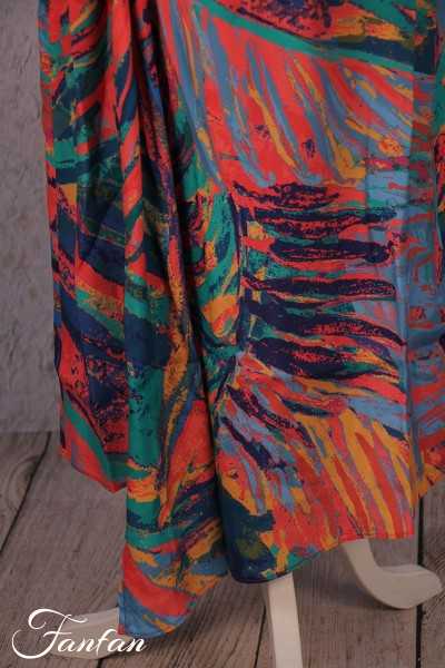 Ivko Wickelkleid mit tropischem Print 211543 Pink