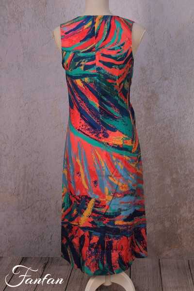 Ivko Wickelkleid mit tropischem Print 211543 Pink