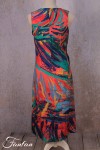 Ivko Wickelkleid mit tropischem Print 211543 Pink