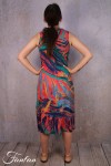 Ivko Wickelkleid mit tropischem Print 211543 Pink