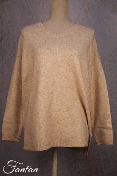 Kokomarina V-neck sweater Enya ecru