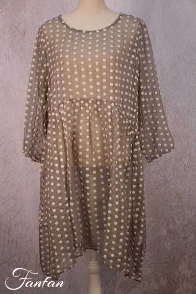 Privatsachen Hauptung silk dress with dots Esel