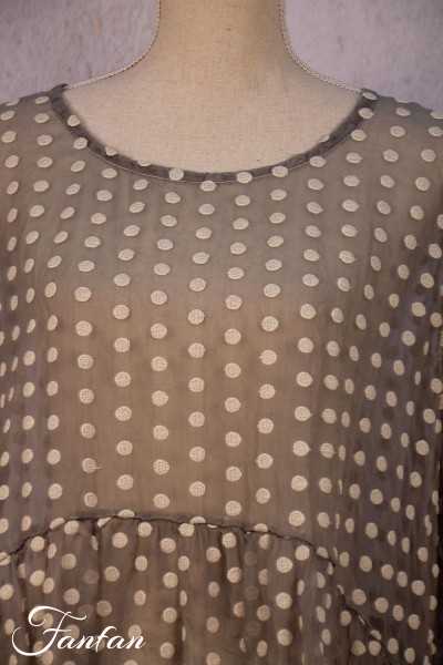 Privatsachen Hauptung silk dress with dots Esel