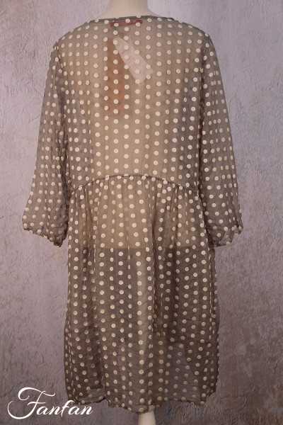 Privatsachen Hauptung silk dress with dots Esel