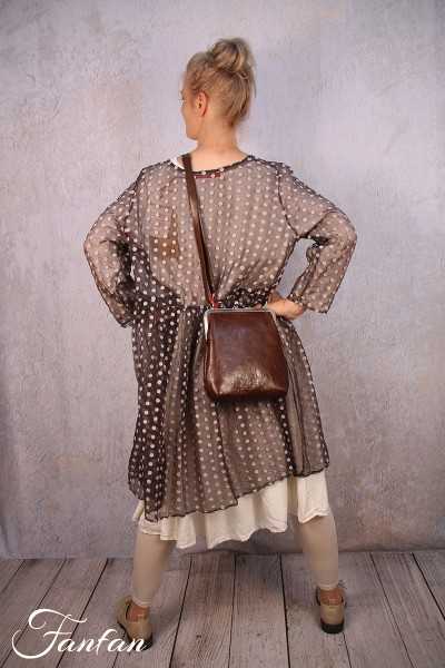 Privatsachen Hauptung silk dress with dots Teddy