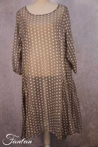 Privatsachen Dress Tragweil in silk with dots Esel