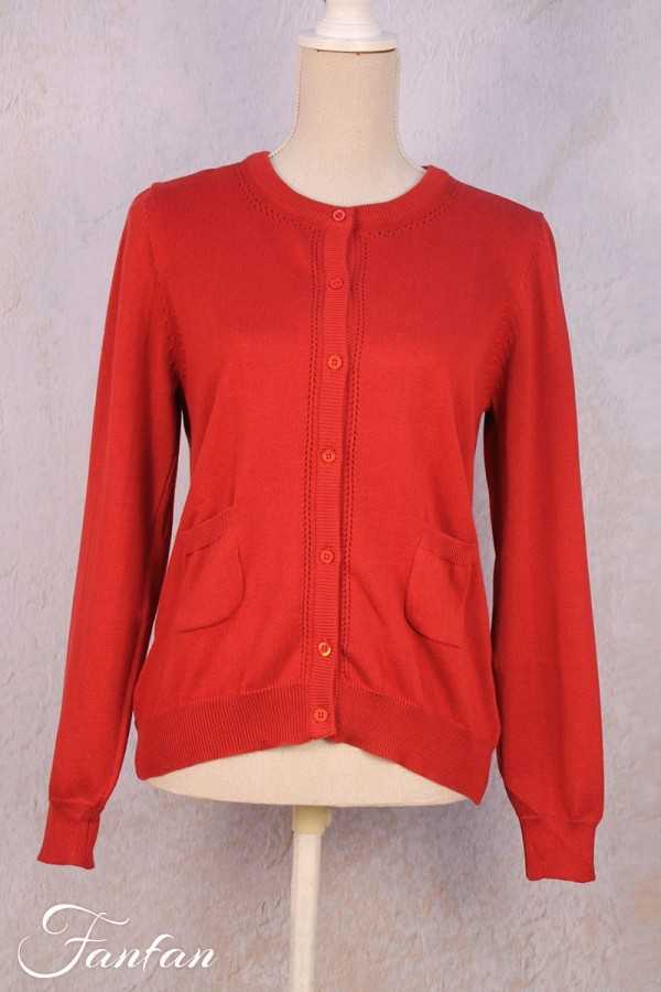 Orientique Natrally Red Cardigan 11362 Rose wood