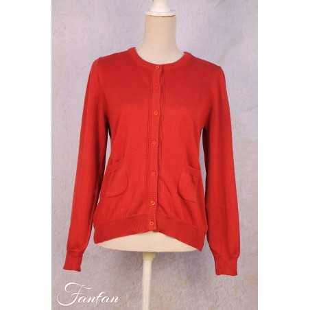 Orientique Natrally Red Cardigan 11362 Rose wood