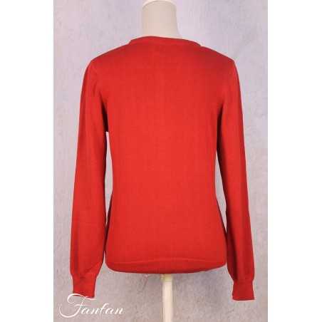 Orientique Natrally Red Cardigan 11362 Rose wood
