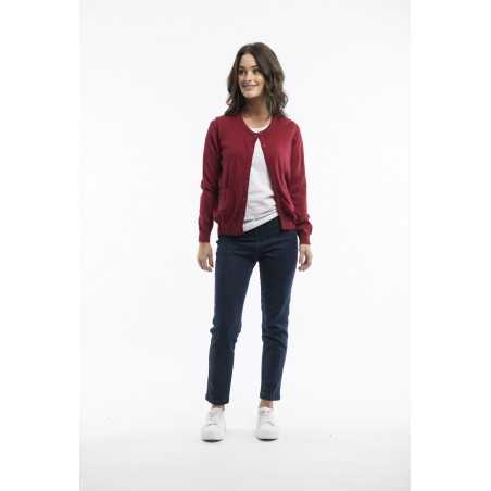 Orientique Natrally Red Cardigan 11362 Rose wood