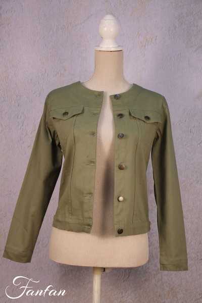 Orientique Naturally Cotton jacket 22708 olive green