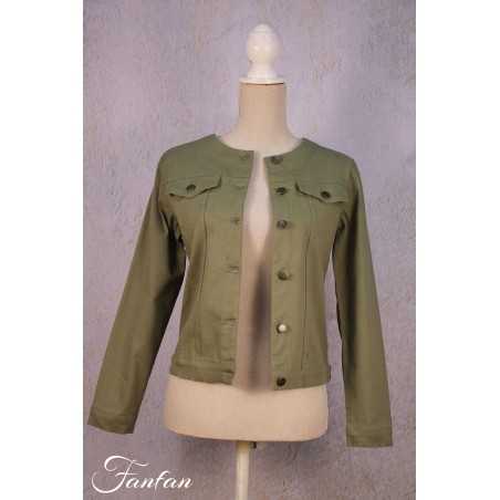 Orientique Naturally Cotton jacket 22708 olive green