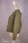 Orientique Naturally Cotton jacket 22708 olive green