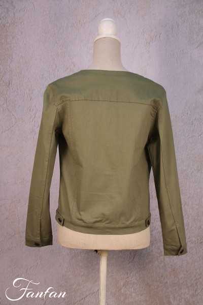 Orientique Naturally Cotton jacket 22708 olive green