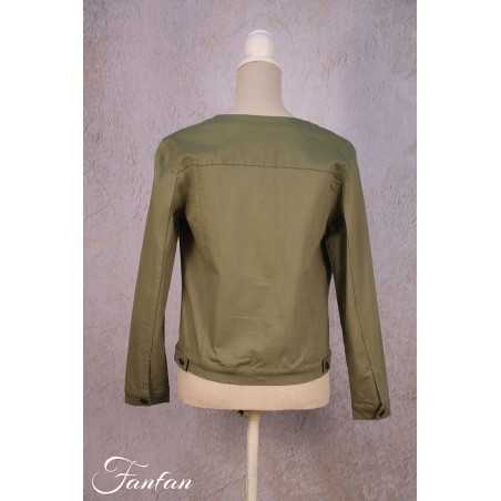 Orientique Naturally Cotton jacket 22708 olive green