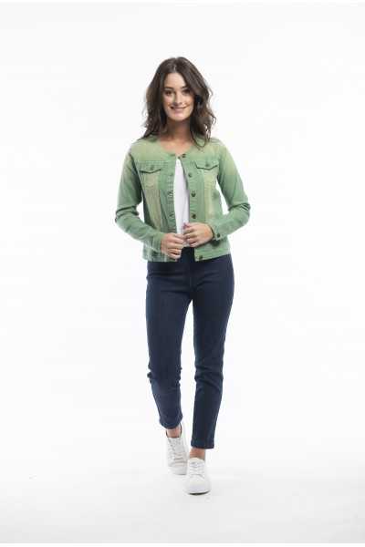Orientique Naturally Cotton jacket 22708 olive green