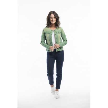 Orientique Naturally Cotton jacket 22708 olive green