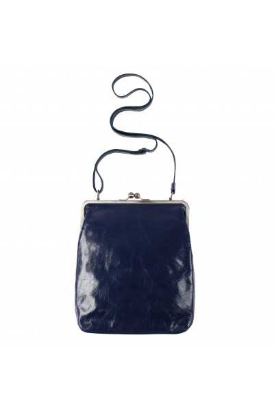 Volker Lang Grand sac à main EFFI à fermoir Clic Clac Vintage Ink