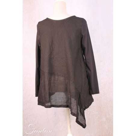 Mara Gibbucci Top gris à imprimé 52-79