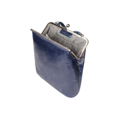 Volker Lang Sac à main MATA Medium fermoir Clic Clac Vintage Ink