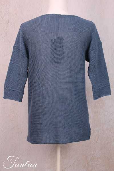 Grizas Pull en Lin bleu 62053-BL172