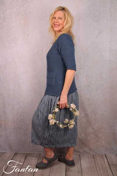 Grizas Pull en Lin bleu 62053-BL172