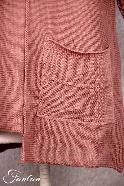 Grizas Pull en lin rose 62053-BL155