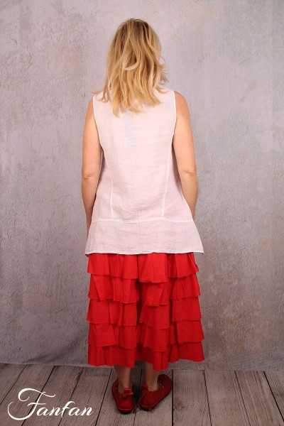 Elemente Clemente Top Kumasi white linen