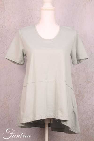 Grizas Blouse Water green cotton 52417-T58-240