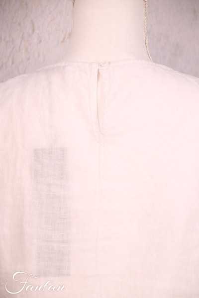 Elemente Clemente Top Kumasi white linen