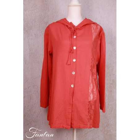 Les Ours Veste Tiago Long Flex Framboise