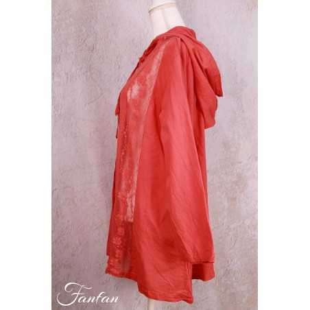 Les Ours Veste Tiago Long Flex Framboise