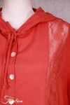 Les Ours Jacke Tiago Long Flex Himbeere