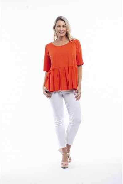 Orientique Top manches courtes 12213 Red glow