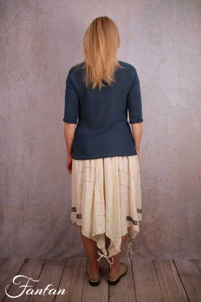 Grizas Pull en Lin bleu 62053-BL172