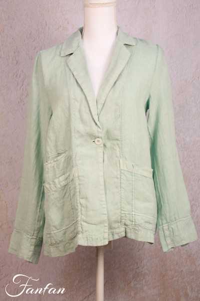 Elemente Clemente Blazer in linen Talito Aquaverde