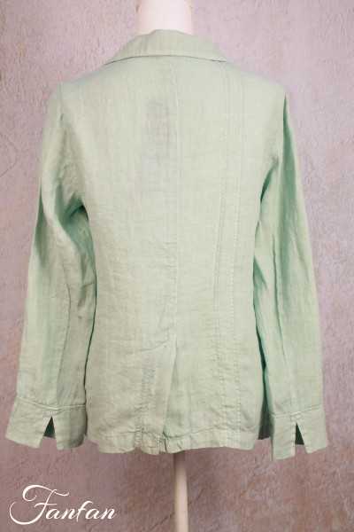 Elemente Clemente Blazer in linen Talito Aquaverde
