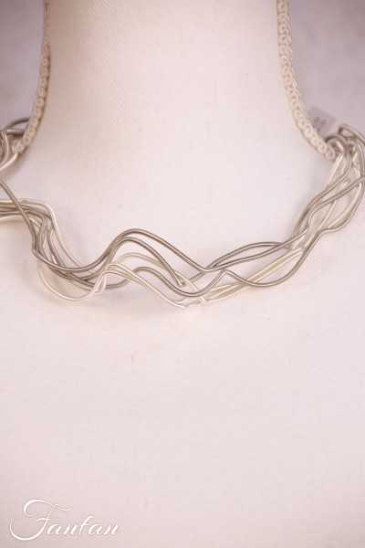 Sandrine Giraud Collier Liane gris