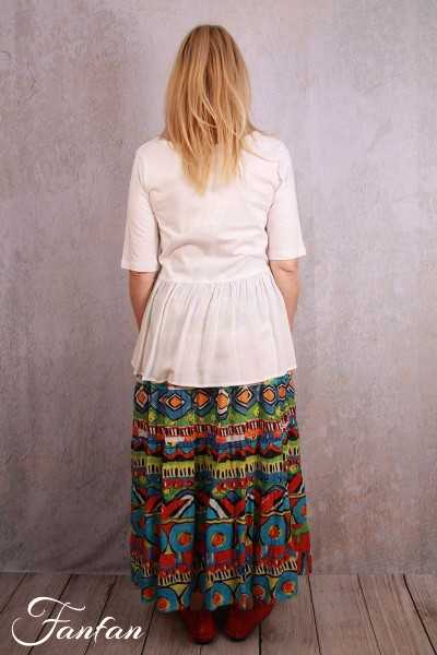 Orientique Top manches courtes 12213  white