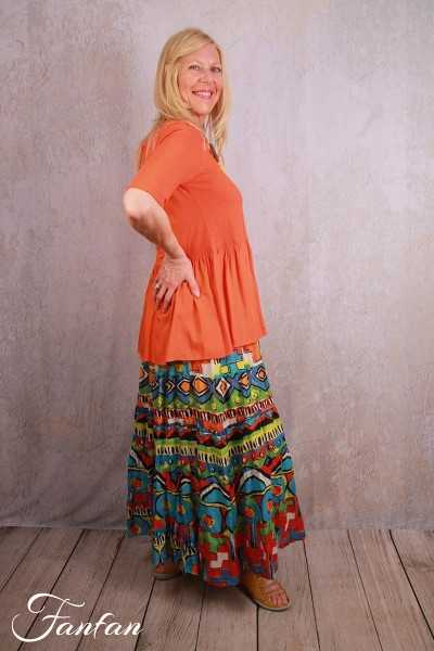 Orientique Top manches courtes 12213 Red glow