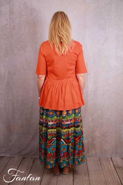 Orientique Top manches courtes 12213 Red glow