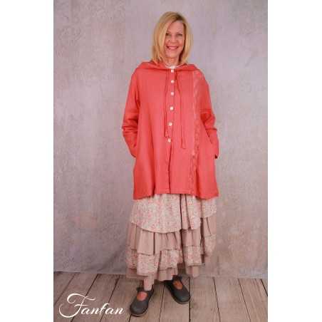 Les Ours Veste Tiago Long Flex Framboise