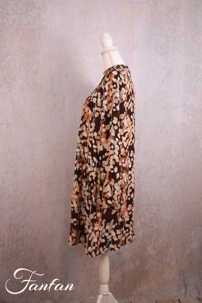 Ivko Kleid mit Pünktchenmuster 222744 Almond