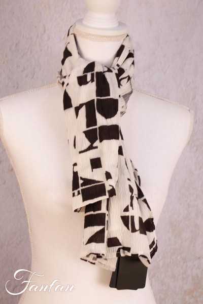 Grizas Foulard soie et viscose 8105-S122P98
