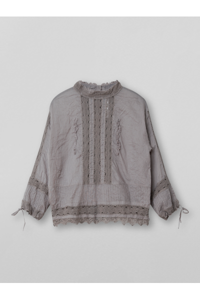 Ewa I Walla Blouse 44867 Organdie Ash