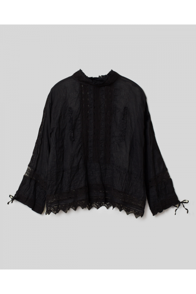 Ewa I Walla Blouse 44867 Organdie Black