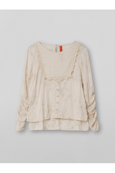 Ewa I Walla Blouse 44872 Embroidered Ivory